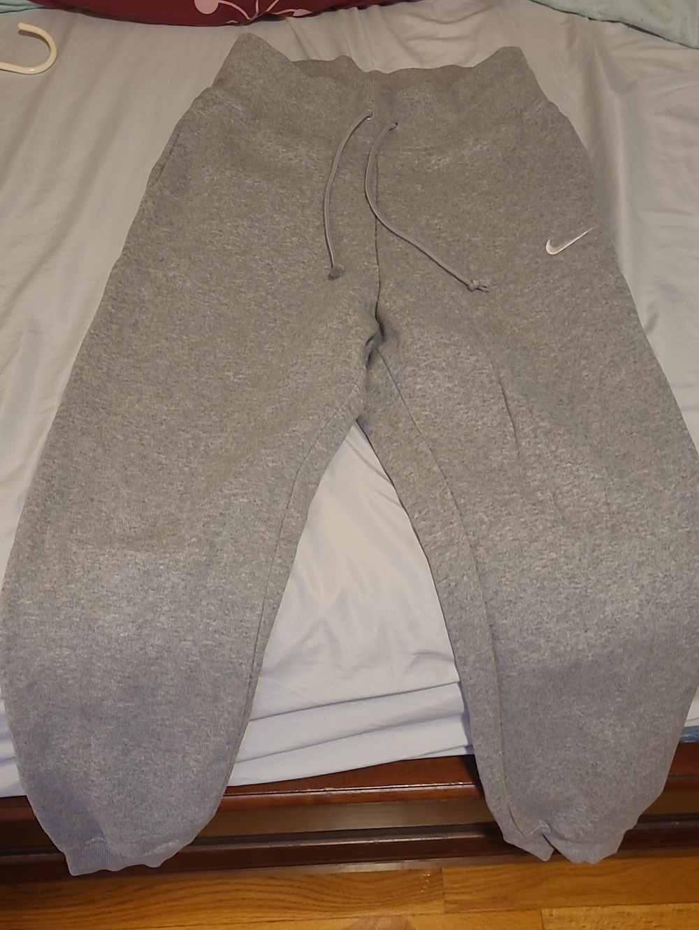 Nike Kids Grey Drawstring Fleece Joggers